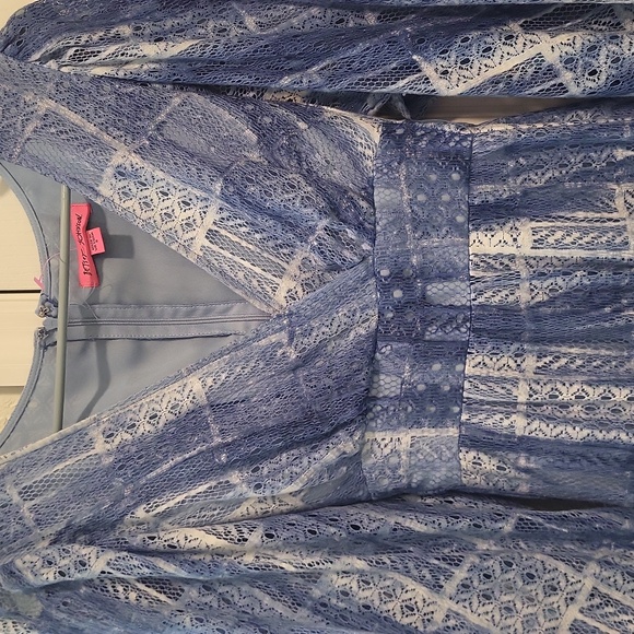 Betsey Johnson Empire Waist Bell Sleeve   Boho Dress - 6 S/M - Picture 7 of 12